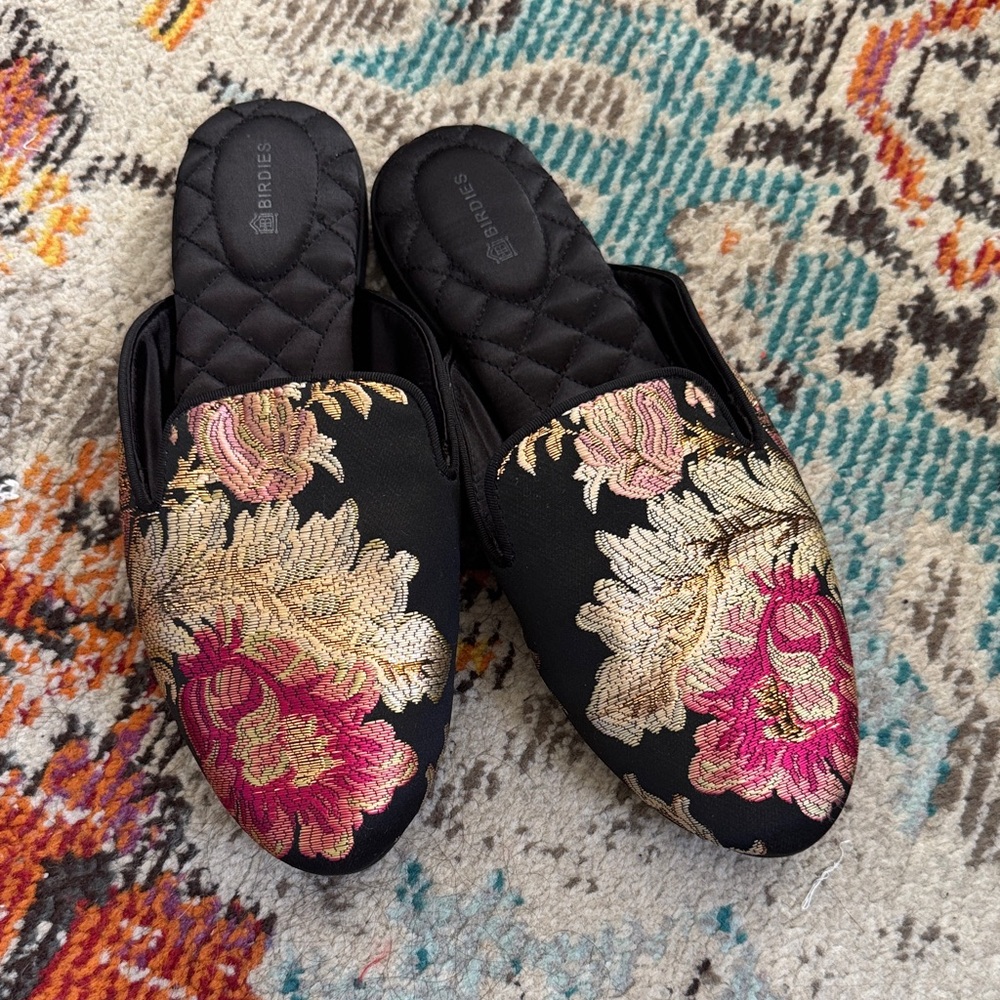 Birdies floral mule size 9